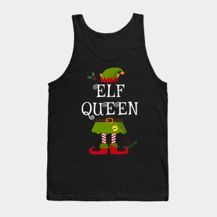 Elf Queen Shirt , Family Matching Group Christmas Shirt, Matching T Shirt for Family, Family Reunion Shirts Tank Top